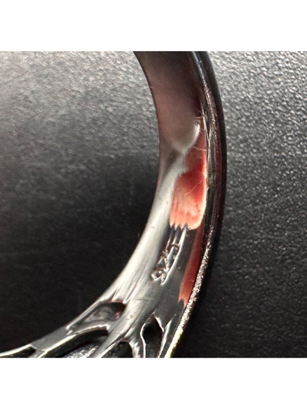 Leaf Botanical Ring Size 8 Sterling Silver Rhodium 18K Gold Vermeil Statement - Picture 8 of 11